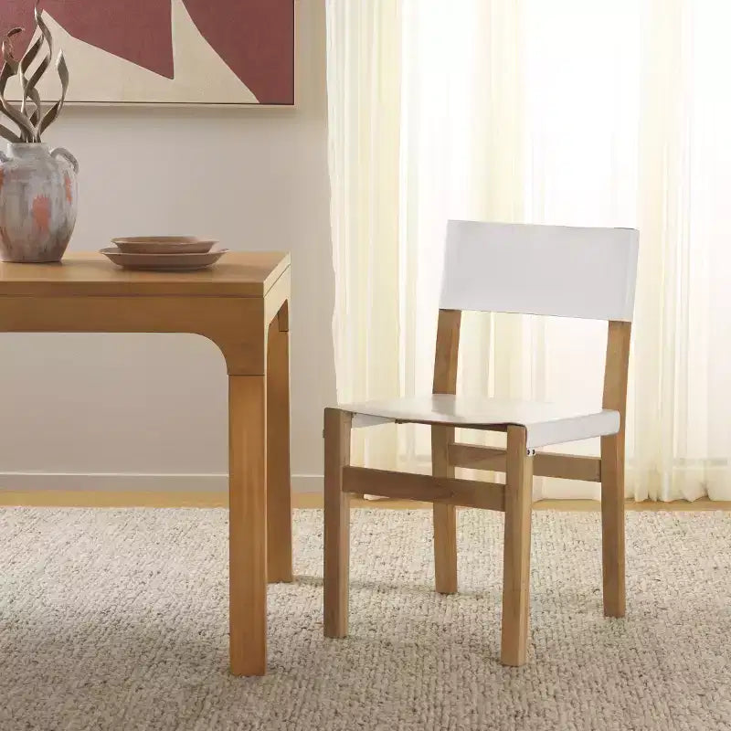 Chaise de salle à manger rembourrée – Style classique