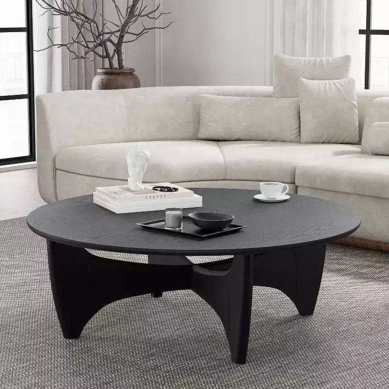 PexFix Round Solid Wood Coffee Table