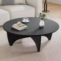 Table basse ronde en bois massif – Finition naturelle