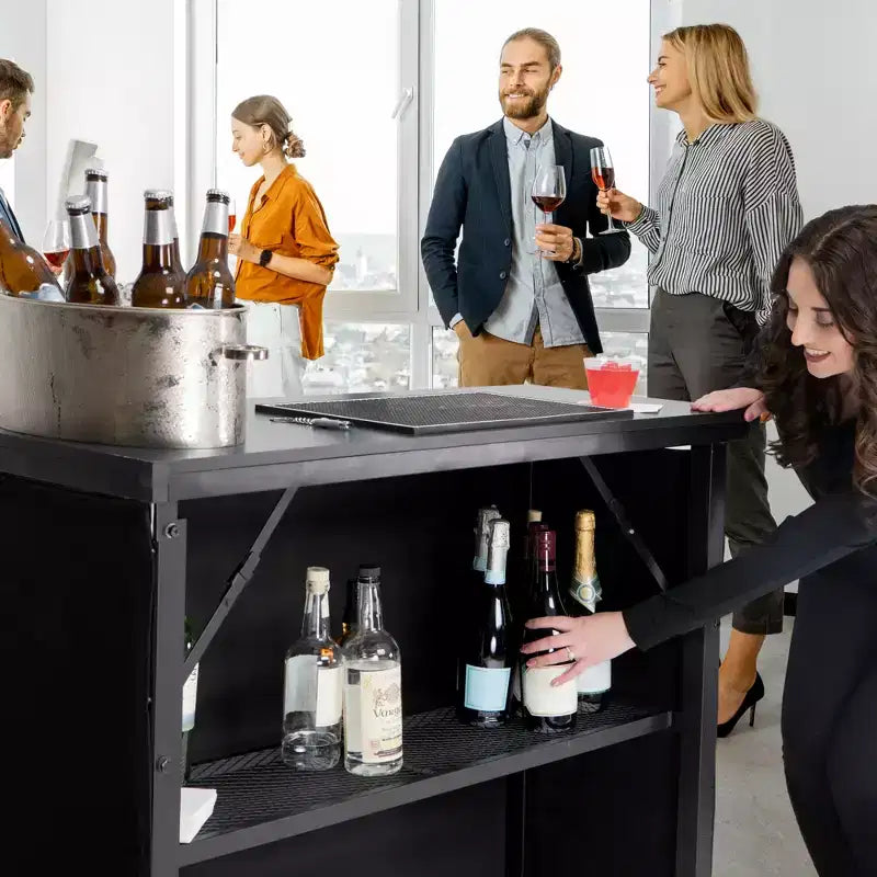 Table de bar pliable professionnelle – Intérieur et extérieur