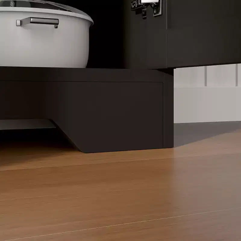 Buffet de cuisine de style campagnard avec portes coulissantes, 2 tiroirs et étagères réglables