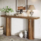 Console étroite en bois de 160 cm – Table d'entrée et de canapé