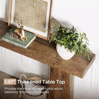 Console étroite en bois de 160 cm – Table d'entrée et de canapé