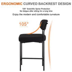 Lot de 4 tabourets de bar rembourrés modernes, hauteur comptoir