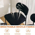 Lot de 4 tabourets de bar rembourrés modernes, hauteur comptoir
