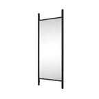 Miroir rectangulaire psyché en bois avec bordure noire 160x60x2cm
