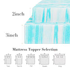 Matelas en mousse à mémoire de forme bleu de 7,6 cm (Queen Size) – Confort ultime pour un sommeil de qualité supérieure