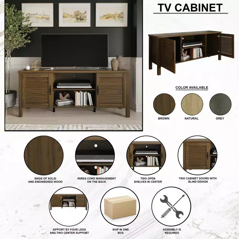 Meuble TV – Banc TV moderne avec rangements