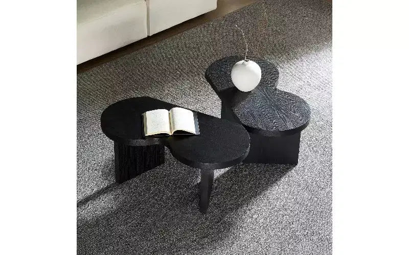 Table basse en forme de papillon – Table de salon moderne en MDF de 36 mm d'épaisseur