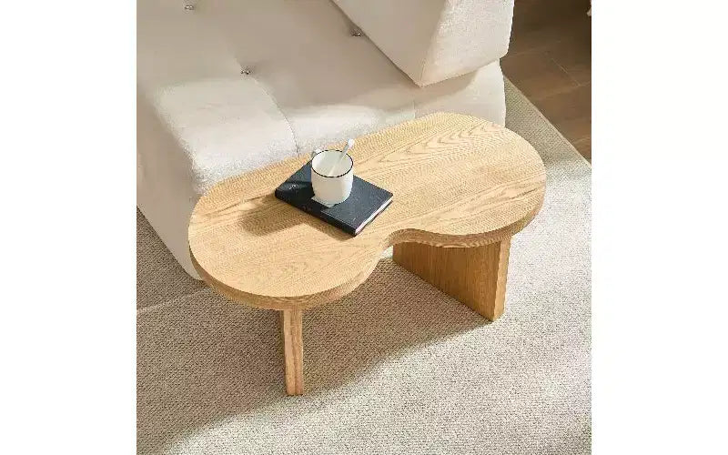 Table basse en forme de papillon – Table de salon moderne en MDF de 36 mm d'épaisseur