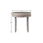 Table d'appoint ronde marron 20" – Bois manufacturé