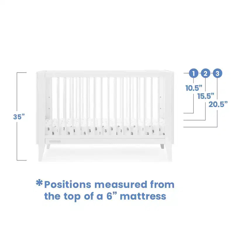 Lit de bébé convertible 4-en-1 avec conversion en lit de repos