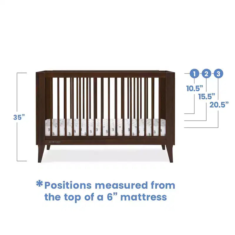 Lit de bébé convertible 4-en-1 avec conversion en lit de repos