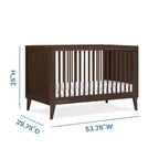 Lit de bébé convertible 4-en-1 avec conversion en lit de repos