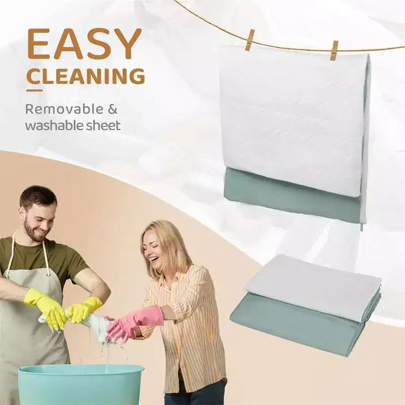 Lit de chevet 3 en 1 pour bébé avec matelas et drap – Vert