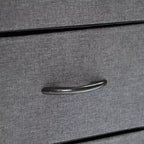 Table de chevet avec 3 tiroirs en tissu, station de charge, ports USB et prise de courant